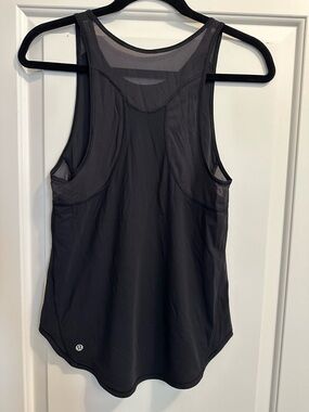 lululemon athletica Black Mesh-Back Athletic Tank